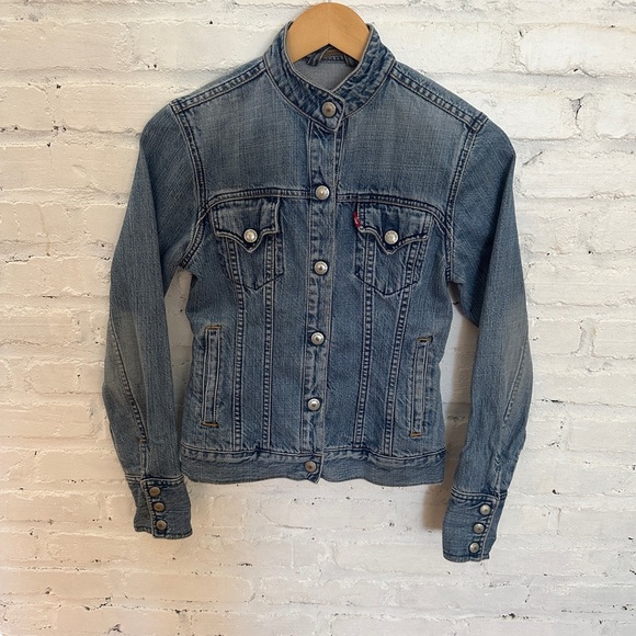 Vintage Levi’s Strauss Denim Jacket 327F Made in USA April 2001 Size Small - Picture 2 of 7